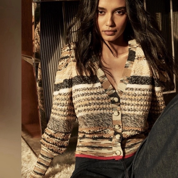 Veronica Beard Sweaters - Veronica Beard Cecily Mixed Knit Cardigan